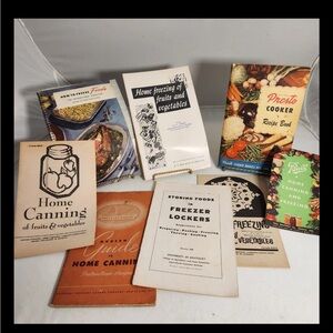 Vintage Canning And Freezing Books Lot Ball National MCM 1950’s 60’s 70’s